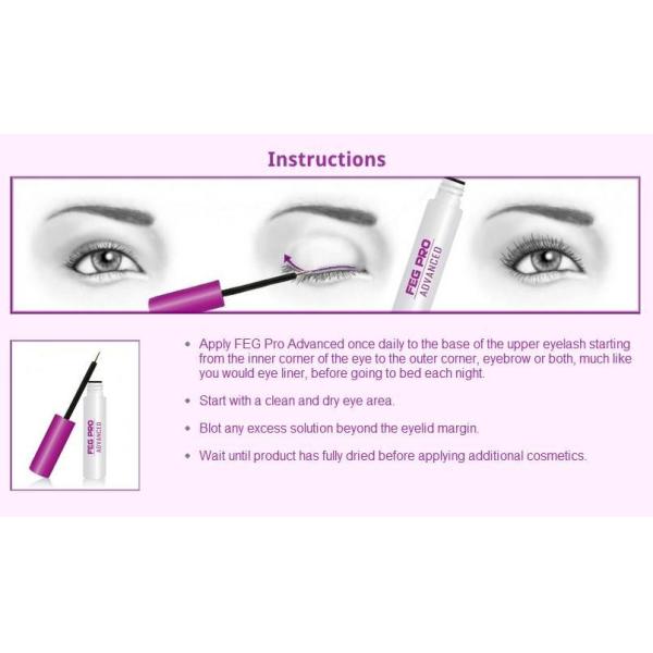 Natural FEG Pro Eyelash Enhancer FEG Pro Advance eyelash enhancer Ukraine and Russia 3ml Pro eyelash serum