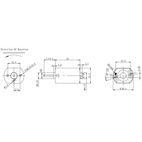 20mm FK-130 Motor 6V 12V 24V 6000RPM-23000RPM Dual Shaft High Speed Small Motor For Shaver