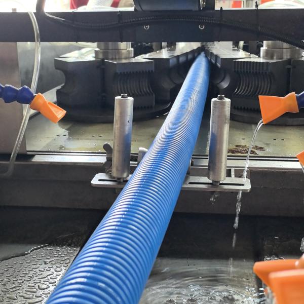 Fully Automatic HDPE DWC Corrugated Pipe Extrusion Machine Underground Cable Protection Pipe Making Plant