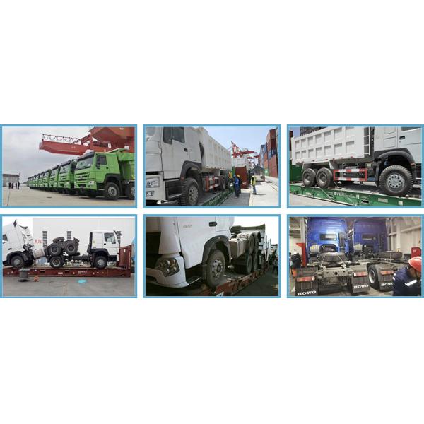 Sri Lanka Market Double Axles Tractor Truck Euro 2 Emission Front Axle Hf7 Drum Type