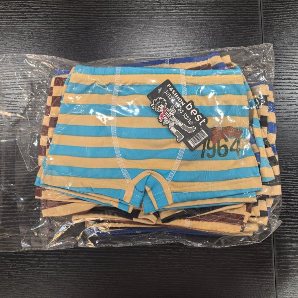 Africa Hot Selling Boy Boxer Briefs One Dozen 12 Pieces M-XL Printing Briefs BOY Boxers