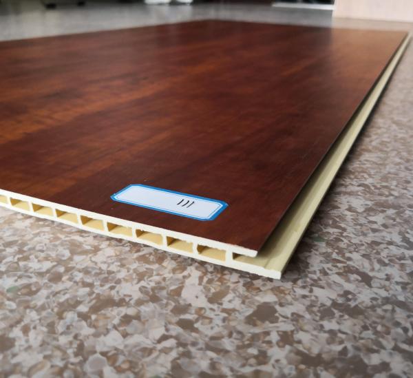 Waterproof PVC Wooden Cladding Bamboo Wood Effect Cladding Sheets