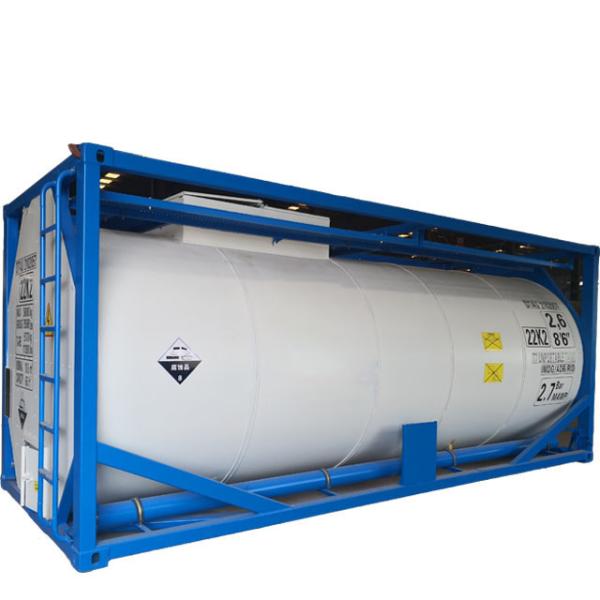 Do recipiente químico do tanque do aço carbono do ISO recipiente portátil alinhado PE do tanque de armazenamento para a venda