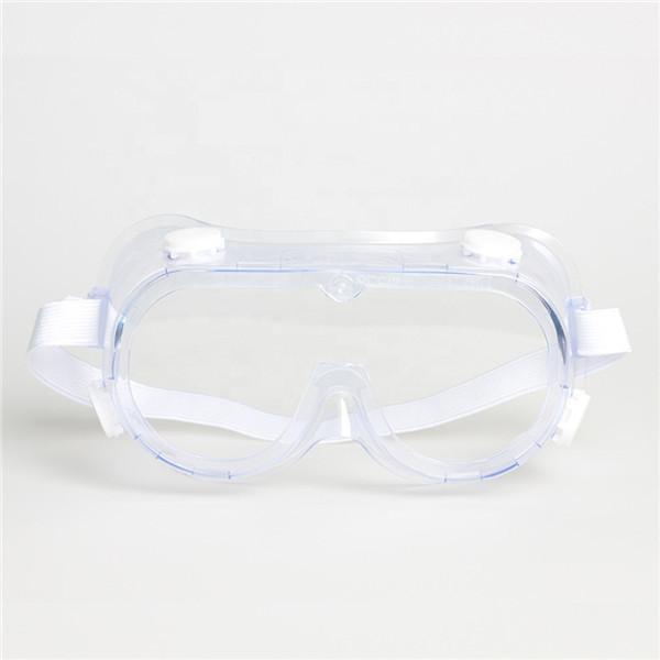 Disposable Enclosed PVC PC Clear Medical Safety Glasses