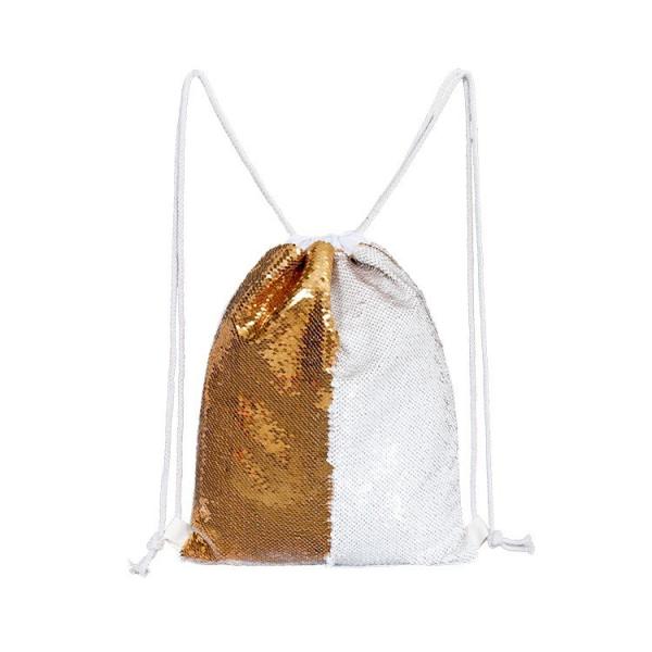 Sublimation Printing Mermaid Sequin Reversible Backpack Sublimation Drawstring Bags Blanks