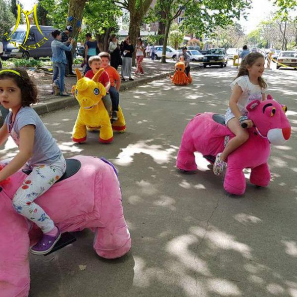 Hansel zoo animal horse walking toy unicorn riding electric scooter for sales