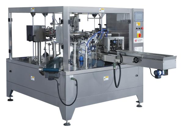 1 Phase 220V Rotary Pouch Packing Machine 4.5KW Power 2450 * 1880 * 1900mm Size