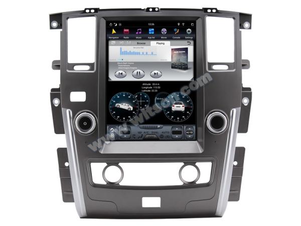 12.1 ScreenTesla Vertical Android Screen For Nissan Patrol Royale Armada Y62 2010-2020