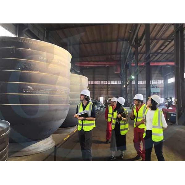 Крышка распределительного устройства SS316L конца 2 до 1 блюда ASME стандартная эллипсоидальная эллиптическая