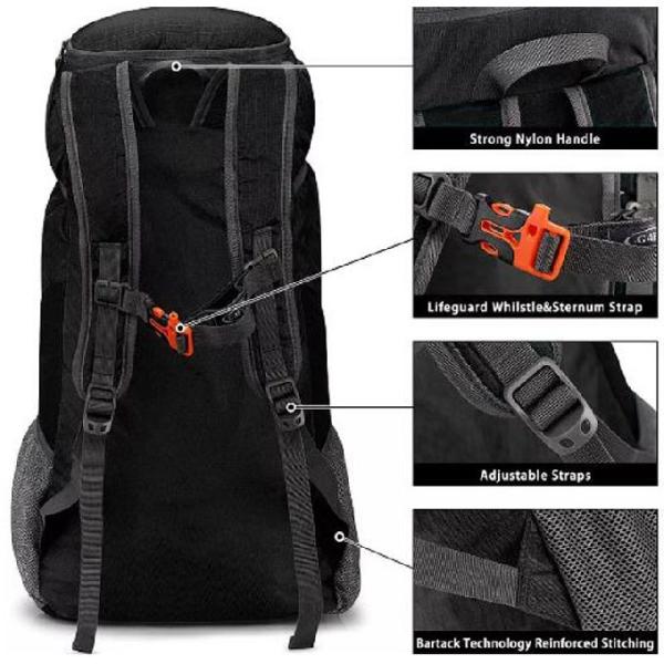 Рюкзак 40L Packable сподручный складной водоустойчивый