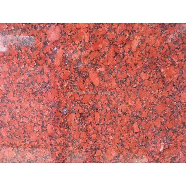 Modern India Red Granite Slabs for Exterior Interior Wall Stones and Door Frame Honed Surface
