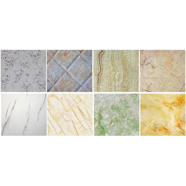 1220x2800x3mm PVC Marble Sheet Wall Decorative UV Board For Saudi Arabia