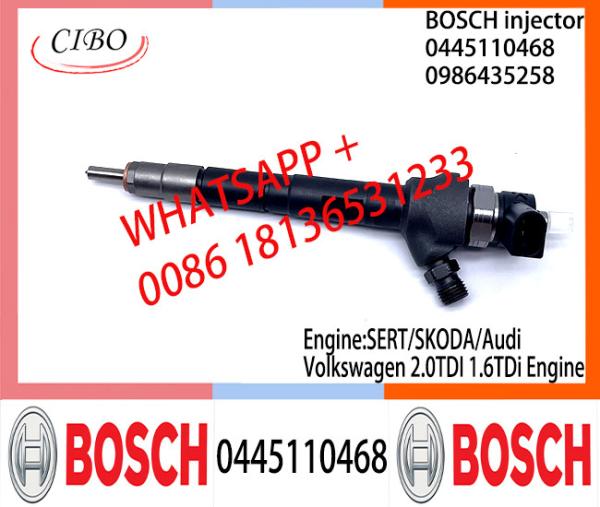 BOSCH Diesel Common Rail Fuel Injector 0445110468	0986435258 0445110469 04L130277AC/AE For SERT/SKODA/Audi/Volkswagen