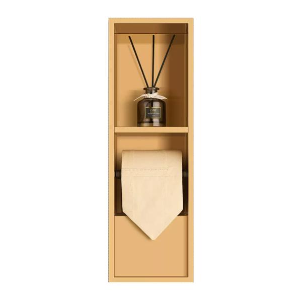 Customized Square Grids Metal 304 Stainless Steel Niche For Bathroom