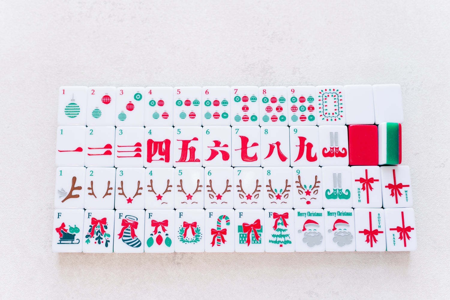 Premium 4-Layer Acrylic American Mahjong Set — 160 Engraved Tiles, Luxury Crystal Clear Finish, Portable Game Night Gift.