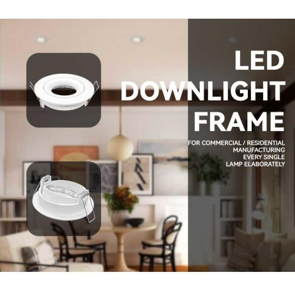 Commercial Lighting Recessed Spotlight Frame With 20° Tilt And Rotating Housing