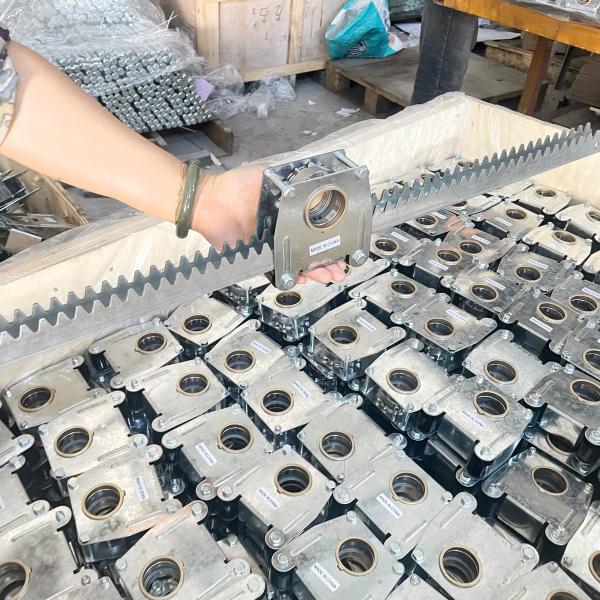 温室換気用カスタムラックアンドピニオンギアシステム