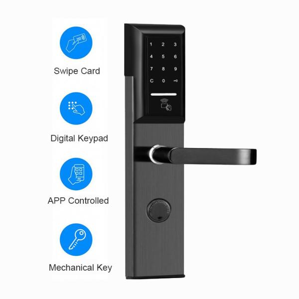 La tarjeta electrónica del App de la cerradura 35-50m m de la seguridad del apartamento de la aleación del cinc desbloquea