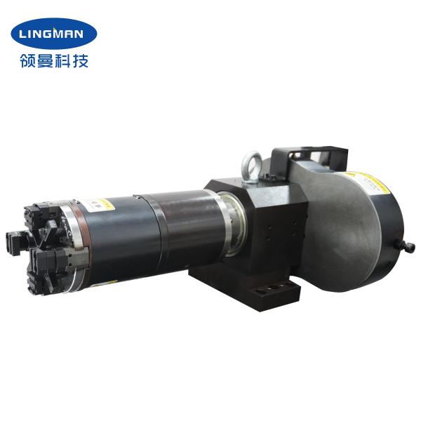 Lingman Laser Bevel Cutting Chuck 120mm 170mm 230mm 290mm Clamping Range Pneumatic For Tube Cutting Machine