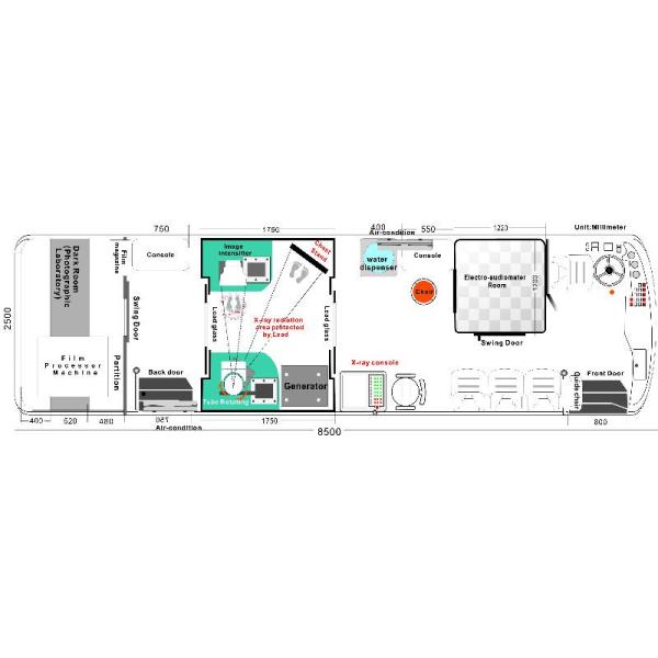 Kingrun Mobile Blood Donation Truck , Hospital Physical Examination Vehicle