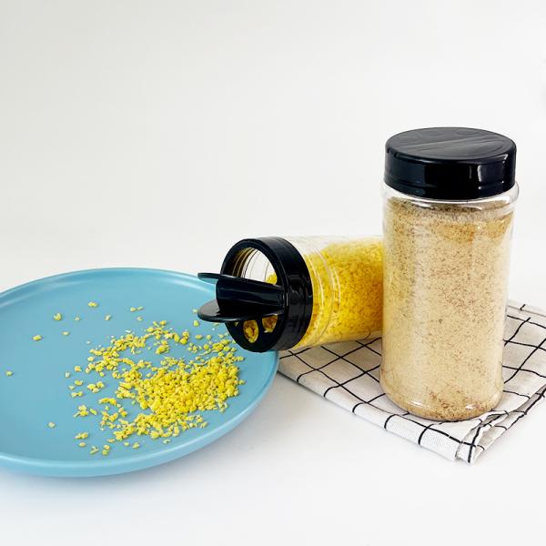 Clear PET Bottle BBQ Condiment Seasoning Plastic Salt Shakers Jar PET Spice Bottles Dry Food