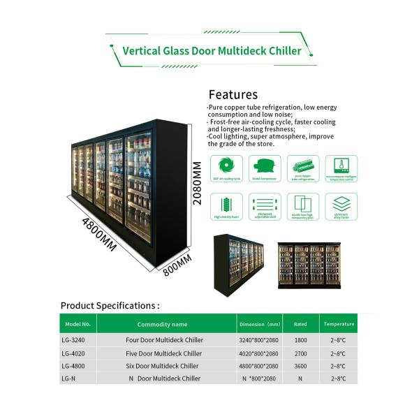 Роскошный шкаф дисплея ликера холодильника пива охладителя Multideck для паба Адвокатуры