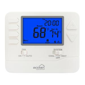 24V電子プログラム可能な部屋のサーモスタットの大画面の表示
