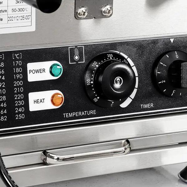 Электрическая машина для изготовления вафли из газовых пузырей из нержавеющей стали для промышленного производства