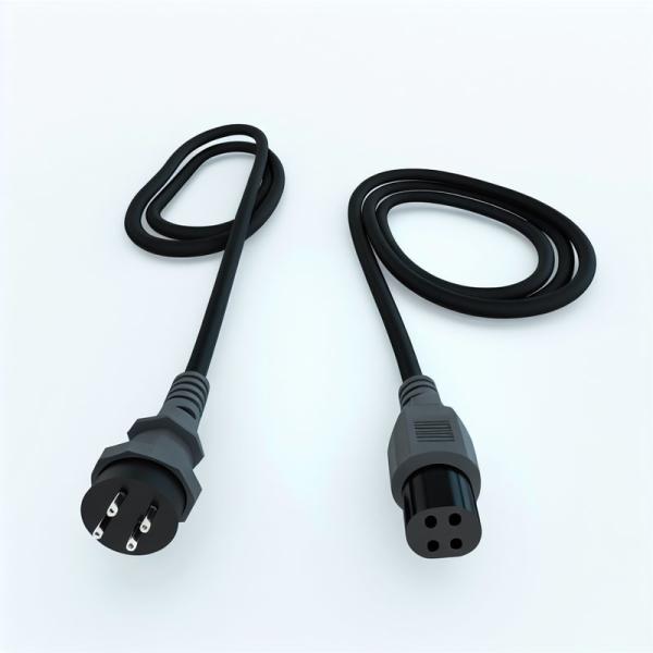 IEC C19 to C20 Power Cord 1.5m PVC Jacket 220V EU Plug