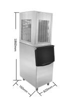 machine à glace industrielle libre du flocon de neige 1100W de fluorure automatique de R404a