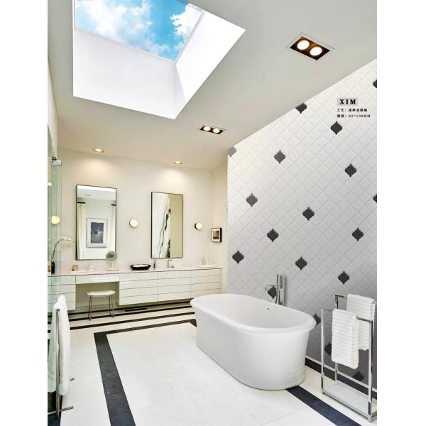готовый металл Matt плитки мозаики фонарика ISO13006 25x27cm стеклянный застеклил 6mm