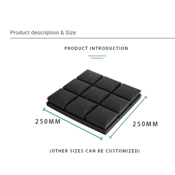 Density Sound Insulation Cotton Foam Panel for Noise Reduction and Acoustic Insulation