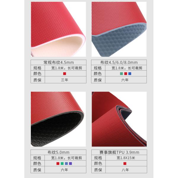 Synthetic Plastic PVC Sport Flooring Badminton Court Mat