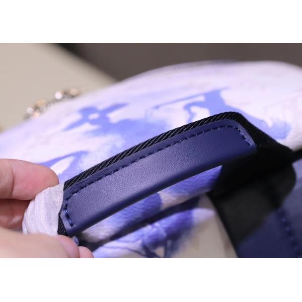 Watercolor Blue Canvas Backpack