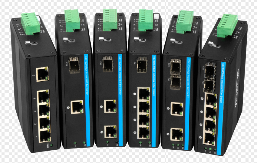 DC48V DIN POE MEDIA Converter 100M SFP Fiber Fast Ethernet Un -Managedated IEEE802.3af/at