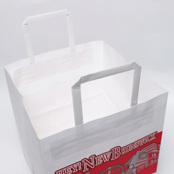 Можно настроить логотип Белая высококачественная упаковка Kraft Paper Bag