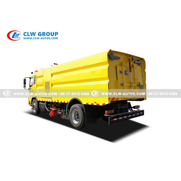 Dongfeng KR 210HP Road Sweeper Truck with 7m³ Stainless Steel Garbage Tank and 9m³ Water Tank