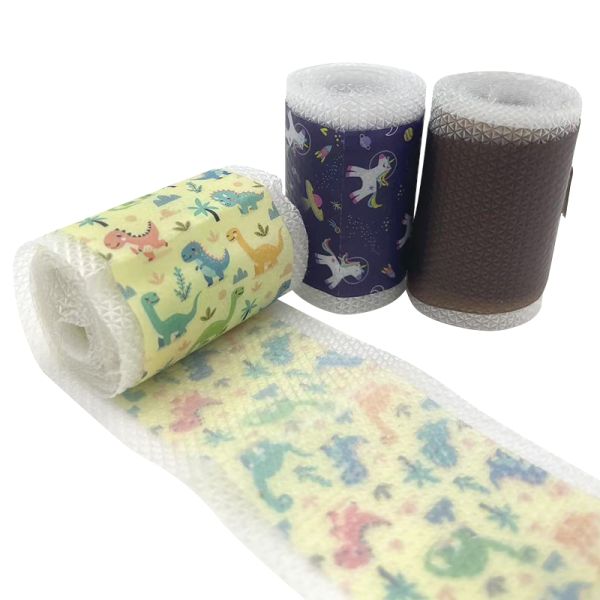 Custom Printed Cute Colorful Silicone Gel Sheet Roll Rehabilitation Therapy Patches