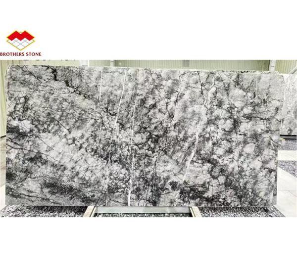 Graphic Design Natural Stone Italian Silver Fir Marble Floor Tile for Living Room