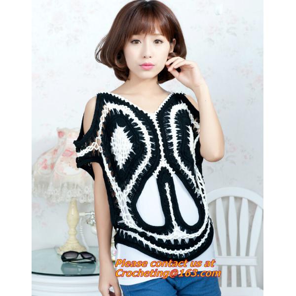 Blouse, Women, Hollow Out, Loose, Beach Crochet, Bikini, Blouses, Long Sleeve, Maxi Shirts