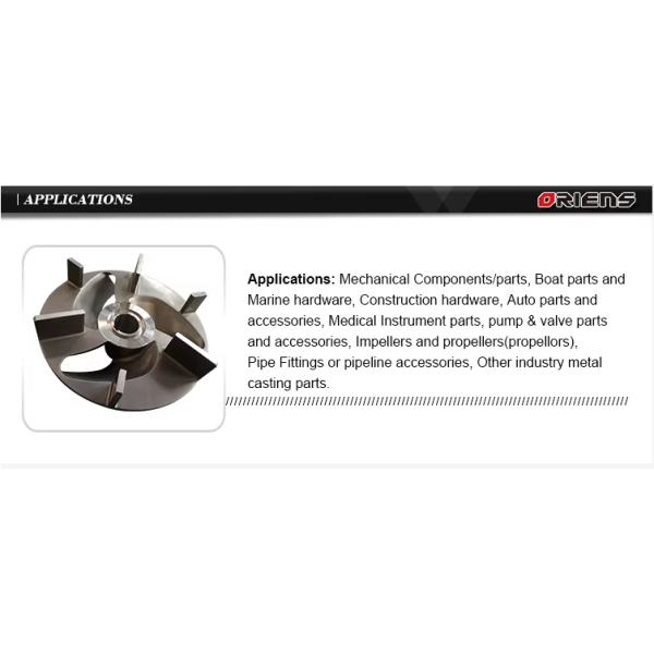 Custom CNC Machining Precision Casting Blades Stainless Steel 304 Outboard Pump Impeller Water Jet Impeller
