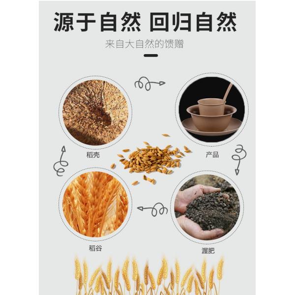 Sustainable Catering Supplies with Biodegradable Rice Husk Tableware and Customization