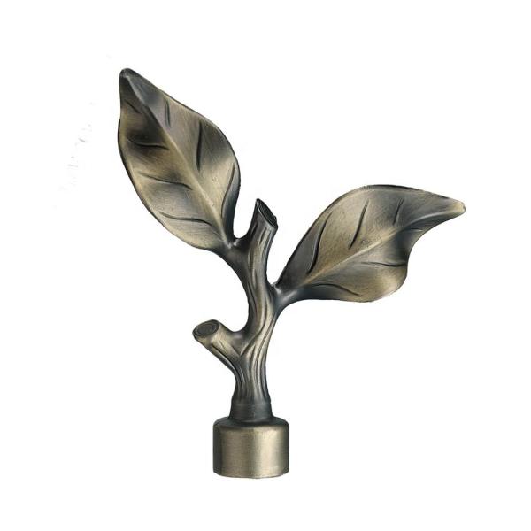 wholesale curtain rod price gold color metal end caps finial curtain rod accessories