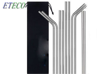 House Hold Reusable Drinking Straws , Drinking Metal Cocktail Straws