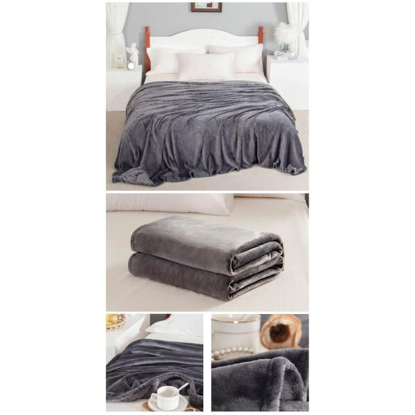 Custom Anti Pilling Fleece Hotel Blanket Hotel Room Blankets