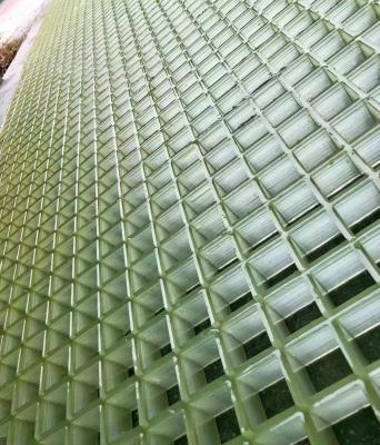 Pure Resin Grille FRP Grating Walkway Or Platform Use In 38*38*38mm Customized Panle Size