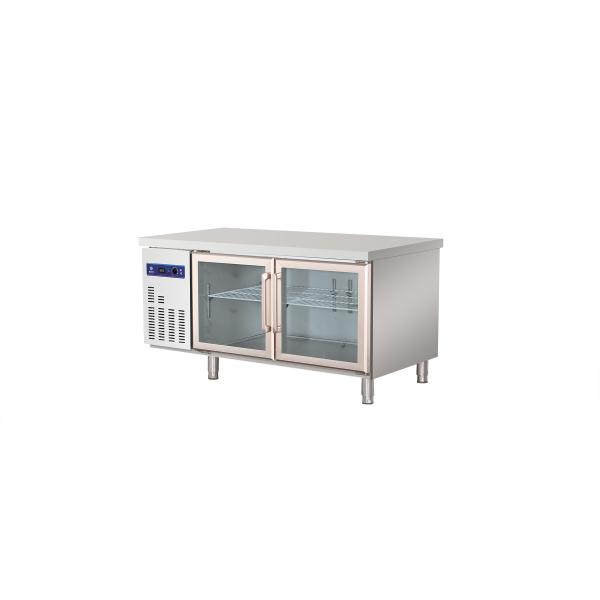 Horizontal Glass Door Stainless Steel Freezers R134A R290A