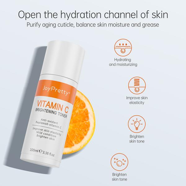 Private Label Brightening Toner Natural Organic OEM Vitamin C Water For Face