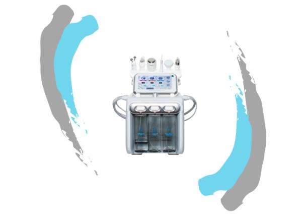 6 in 1 ultrasonic hot & cold hammer hydra peel facial diamond dermabrasion