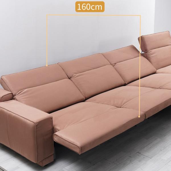 BN Furniture Sofa Italian Minimalist Scrub Sofa Leather Chair Sofa Chaise Corner Electric Functional Recliner Sofa